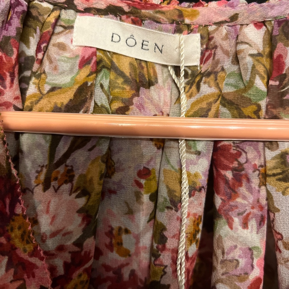 Doen P Sor Idette Georgette tiered Floral mini  Dress xs NWT - Picture 5 of 7